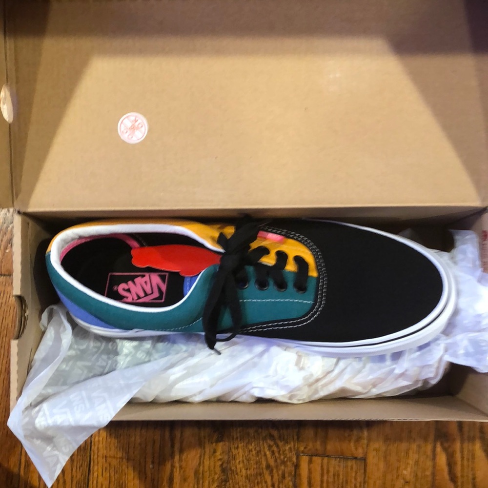 vans era mix colorblock yellow